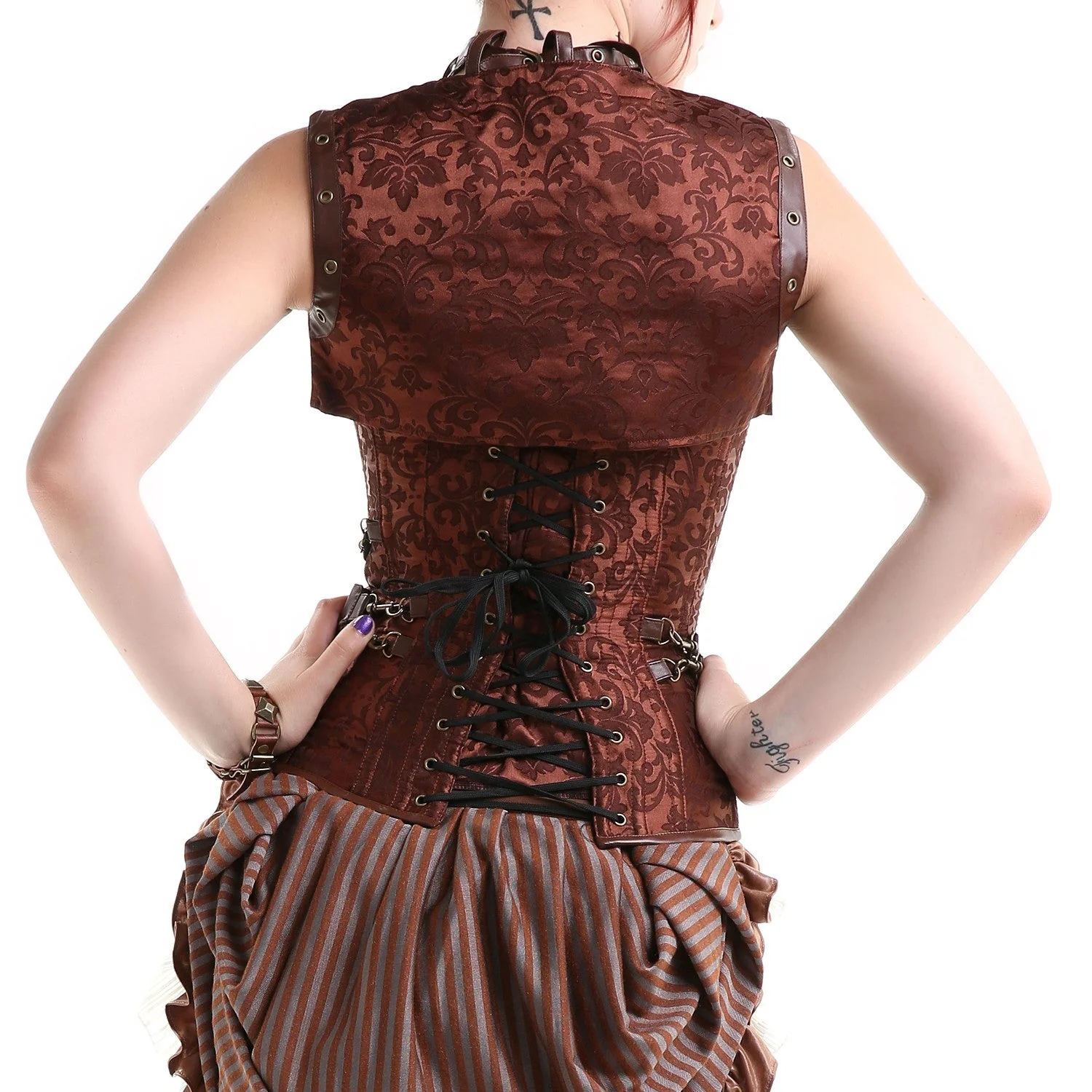 Corsé Marrón con Bolero - Image 3